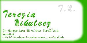 terezia mikulecz business card